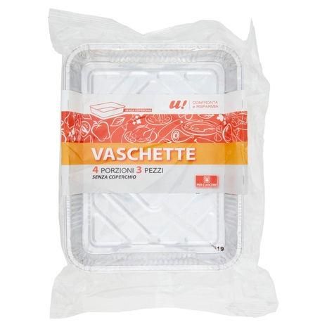 3 Vaschette 4 Porzioni U! Confronta e Risparmia